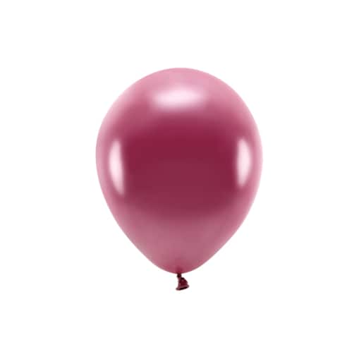Balony Eco 26cm metalizowane, bordo (1 op. / 10 szt.)