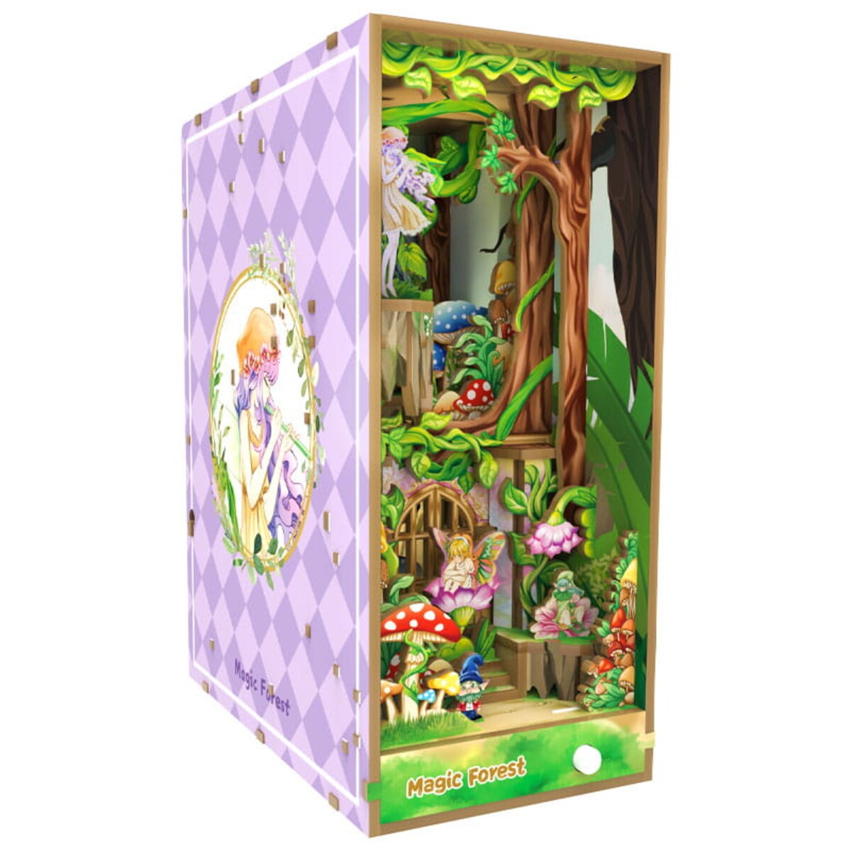 Miniaturowy domek Book Nook - Leśne elfy