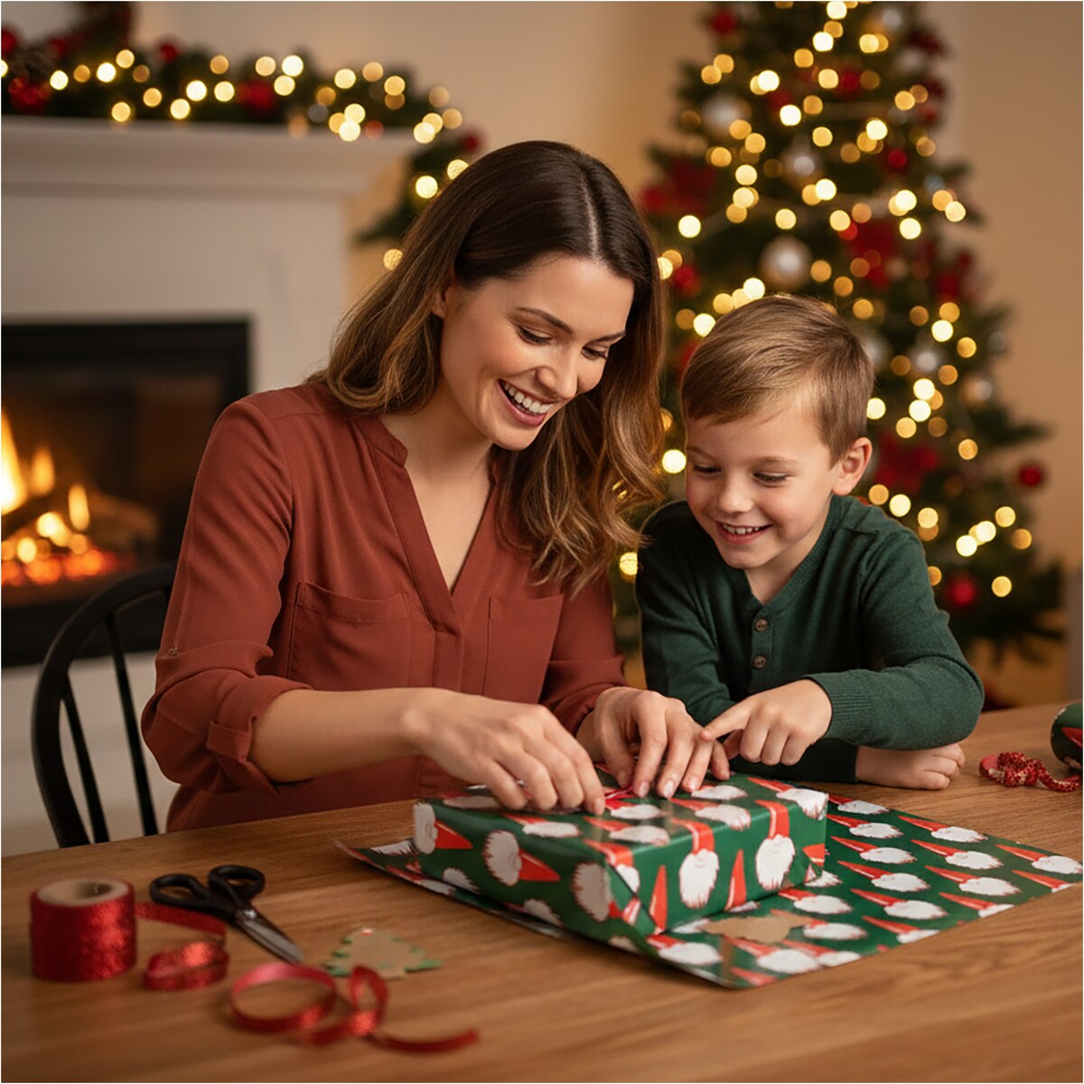 Papier do pakowania prezentów 20 METRÓW MEGAROLKA Świąteczny Do Paczek Ozdobny