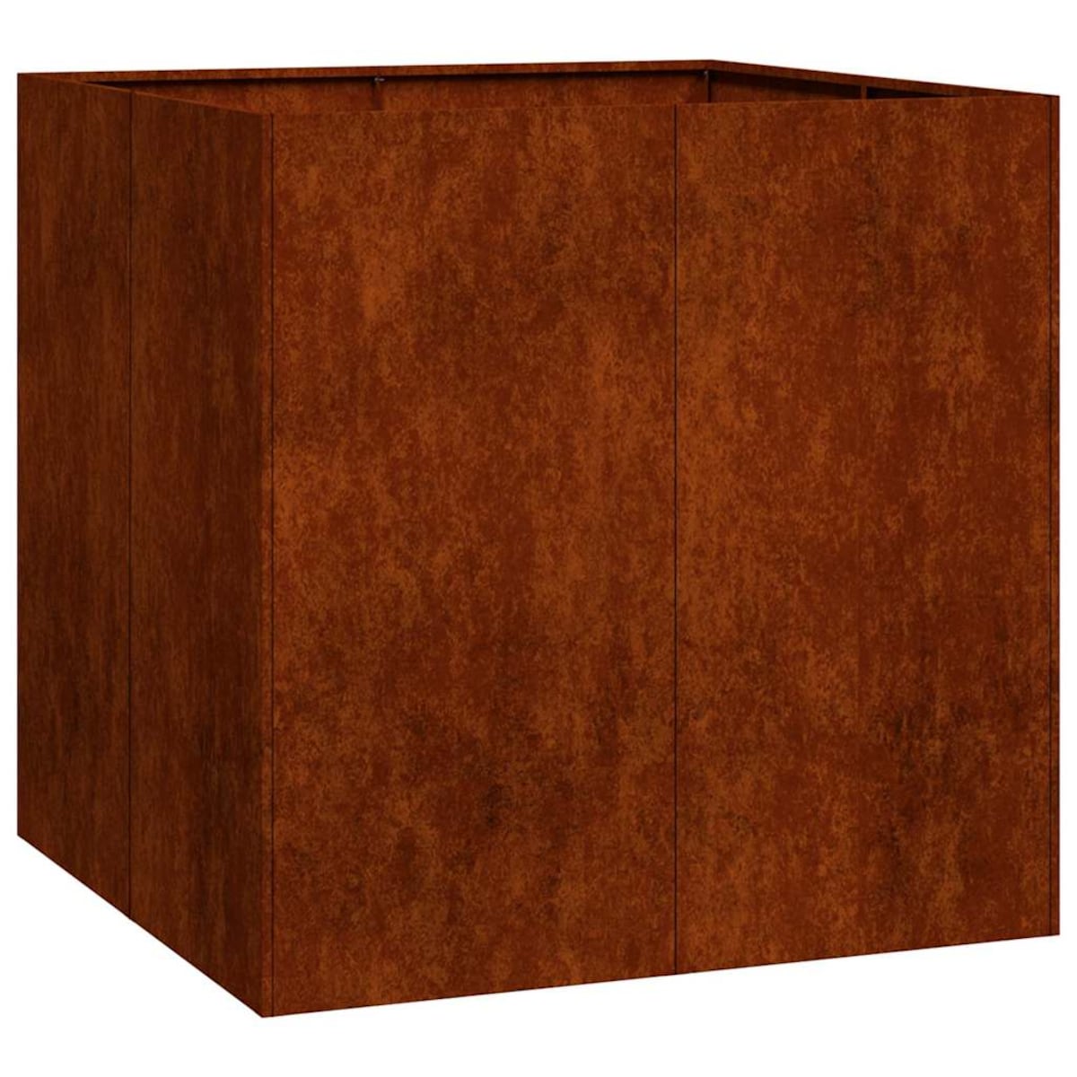 vidaXL Doniczka Rusty 80x80x80 cm Stal nierdzewna