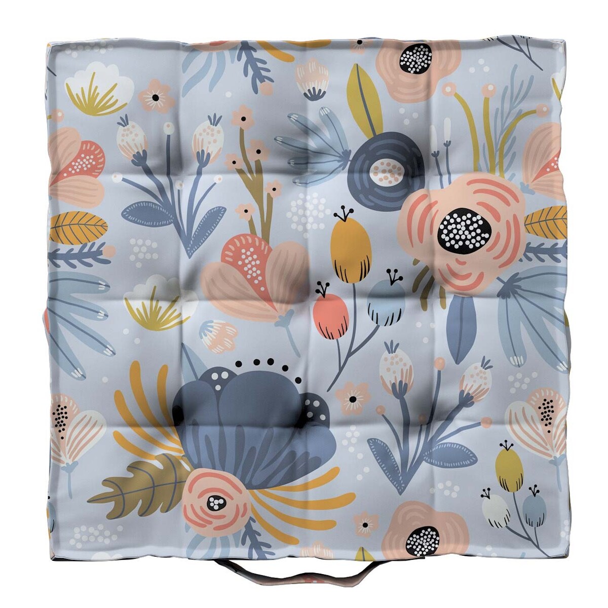 Siedzisko Tomi, niebieski, 50 x 50 x 10 cm, Magic Collection