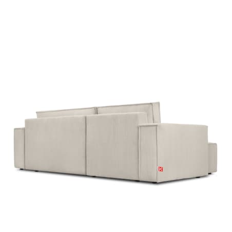 KONSIMO NAPI Uniwersalny narożnik z funkcją spania, kremowy, prawy/lewy