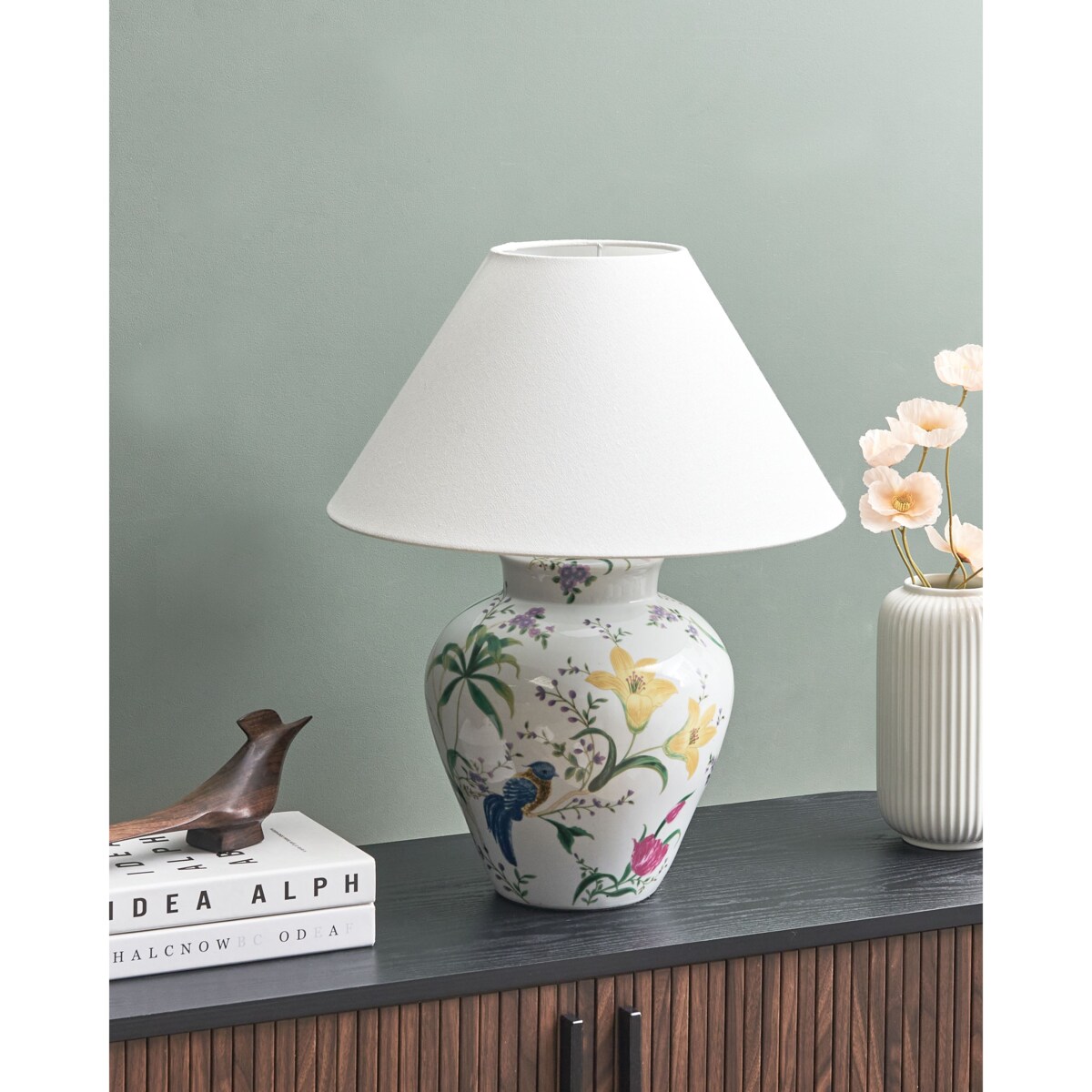 Lampa stołowa DIOGO Porcelana Biały