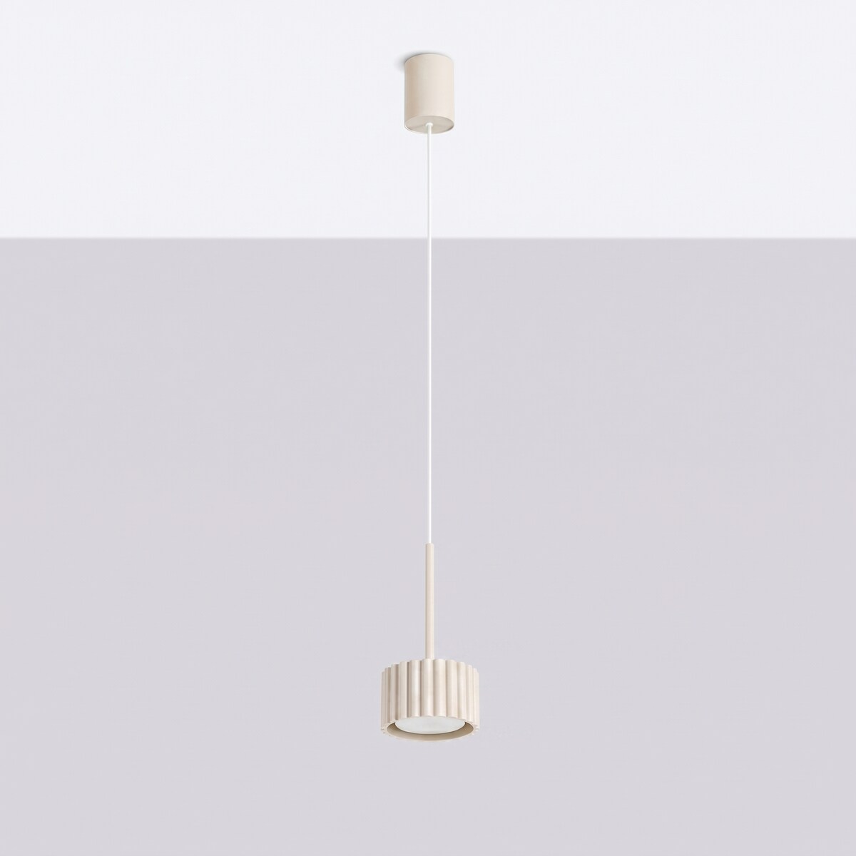 Lampa wisząca AURA 1 beżowa Gx53