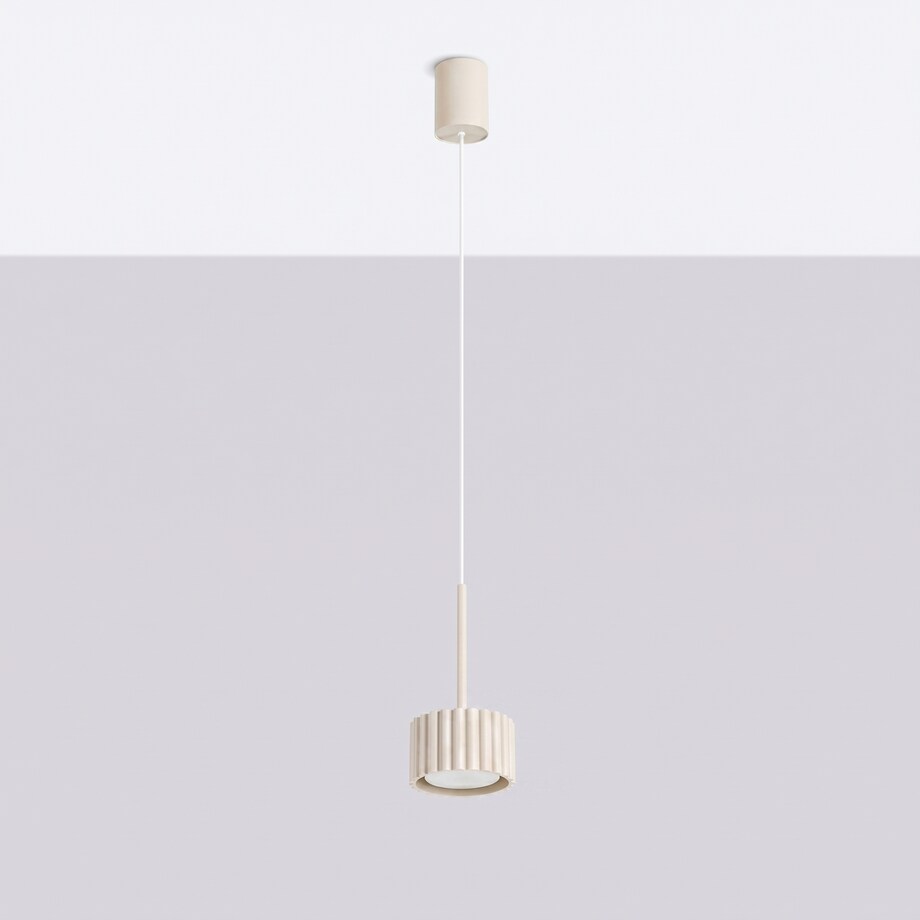 Lampa wisząca AURA 1 beżowa Gx53