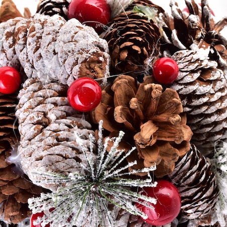 SANTA LILA Dekoracja kula do zawieszenia18cm