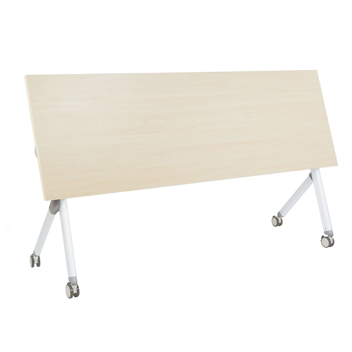 Składane biurko BENDI Jasnobrązowy 180 cm 60 cm Z kółkami