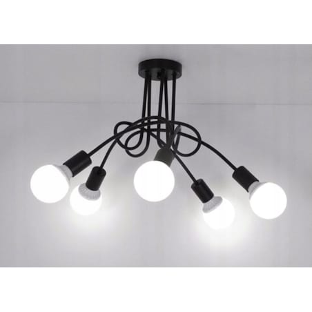Lampa Sufitowa Wisząca Żyrandol Paradise 5 E27 Led