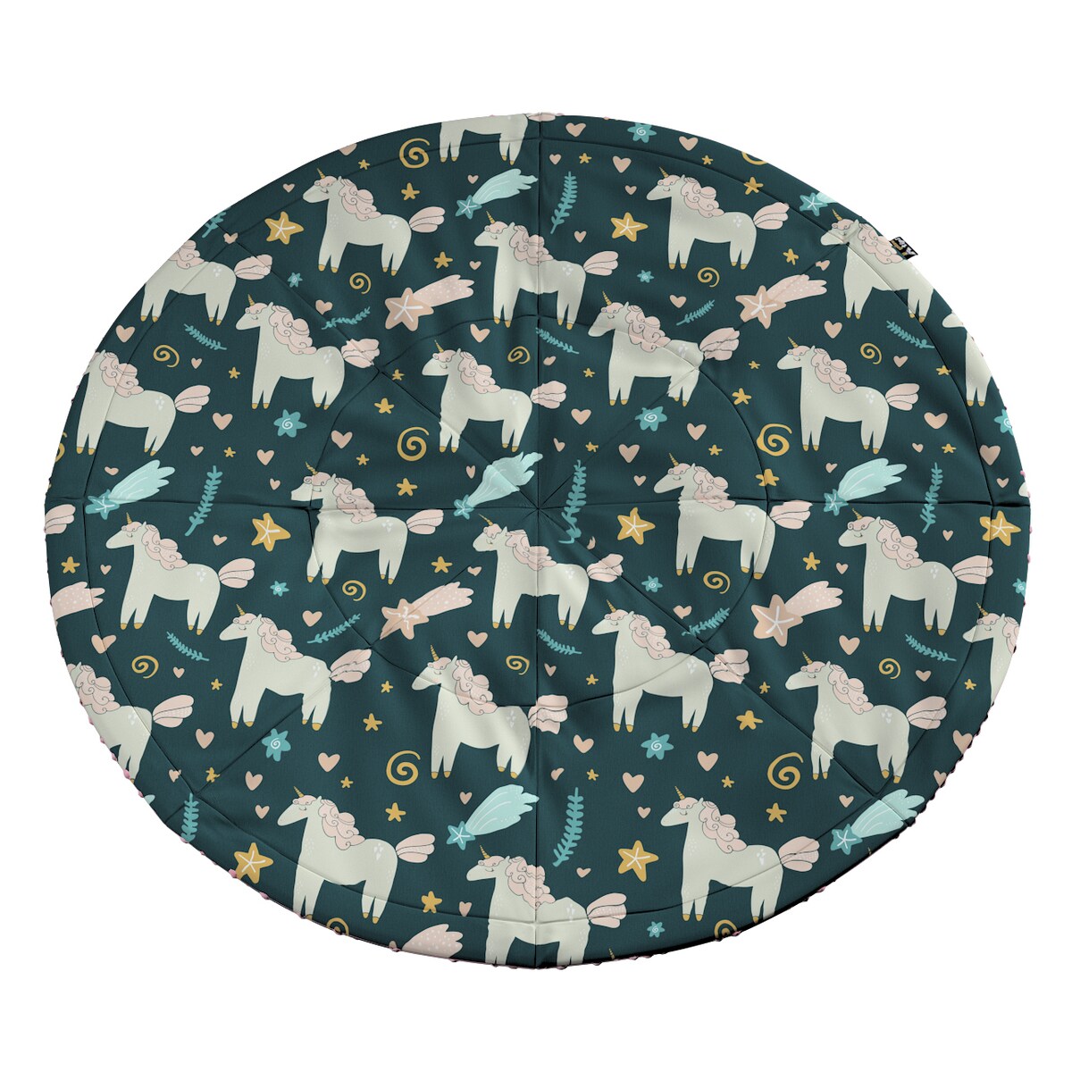 Mata okrągła, niebieski, 130cm, Magic Collection