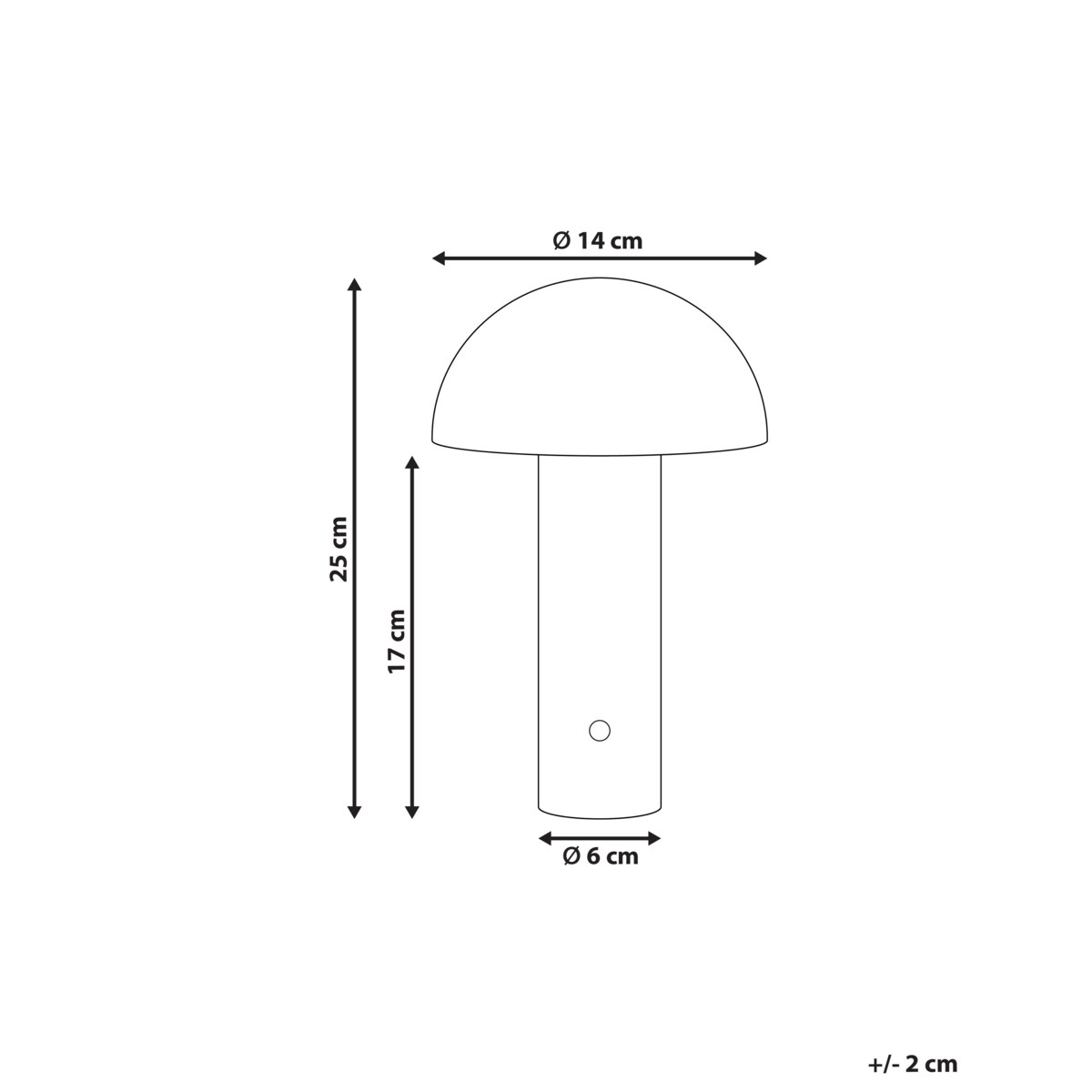 Bezprzewodowa lampa stołowa LED BOJO Ze ściemniaczem Metal Biały