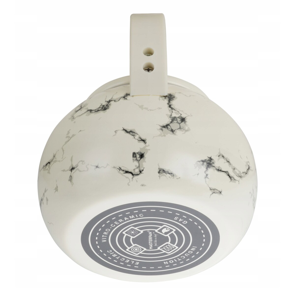 Czajnik Emaliowany Retro 2.2L Z Automatycznym Gwizdkiem Biały Indukcja Gaz