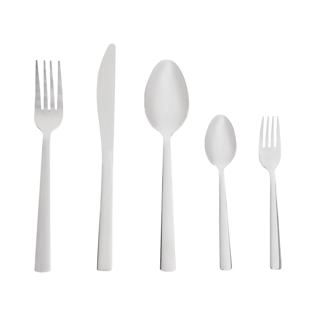 Zestaw sztućców 60 elementów PENNE Srebrny