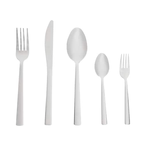 Zestaw sztućców 60 elementów PENNE Srebrny