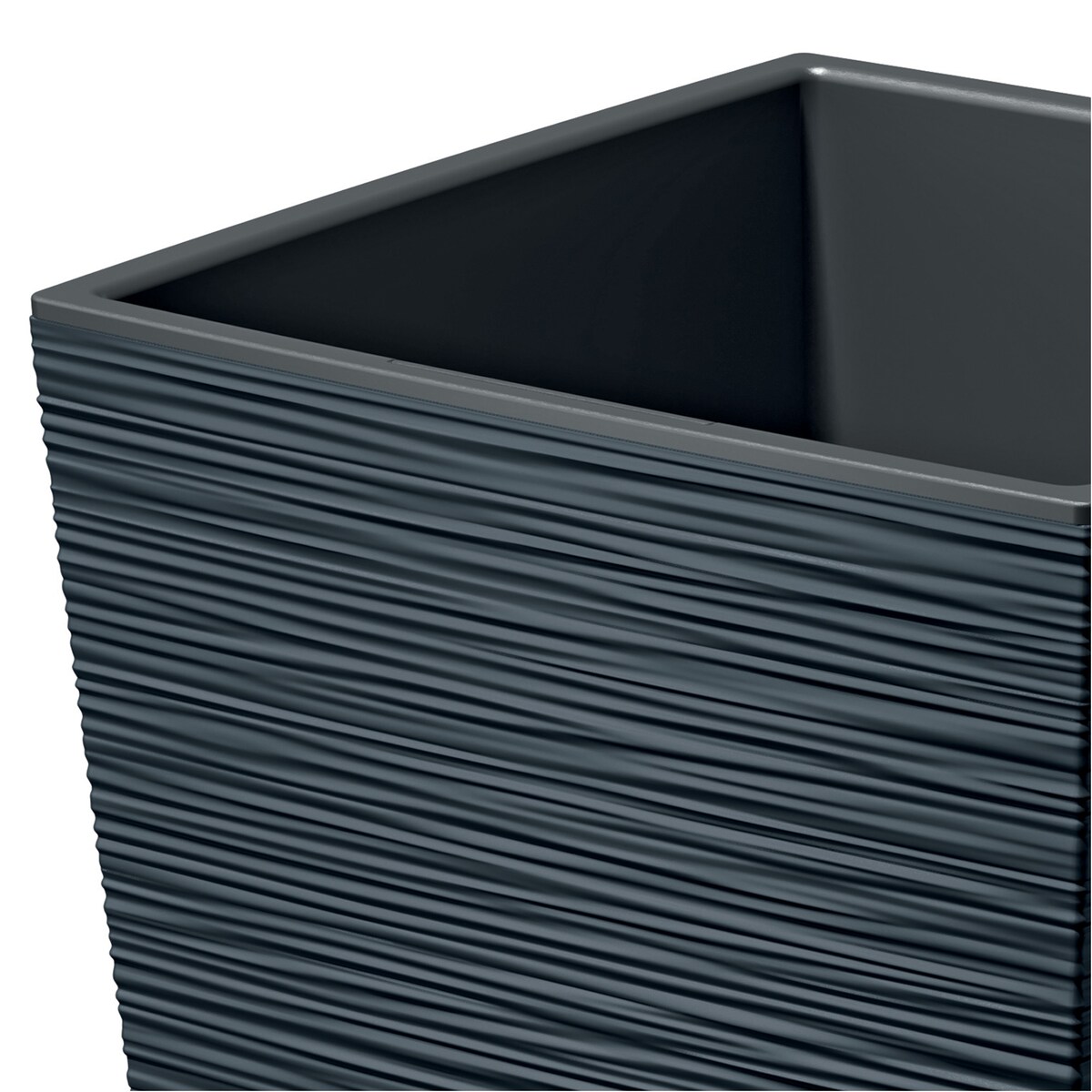 Doniczka Donica Ogrodowa 24/29,5/34,5 Cm Zestaw Na Taras Do Ogrodu Domu Antracytowa