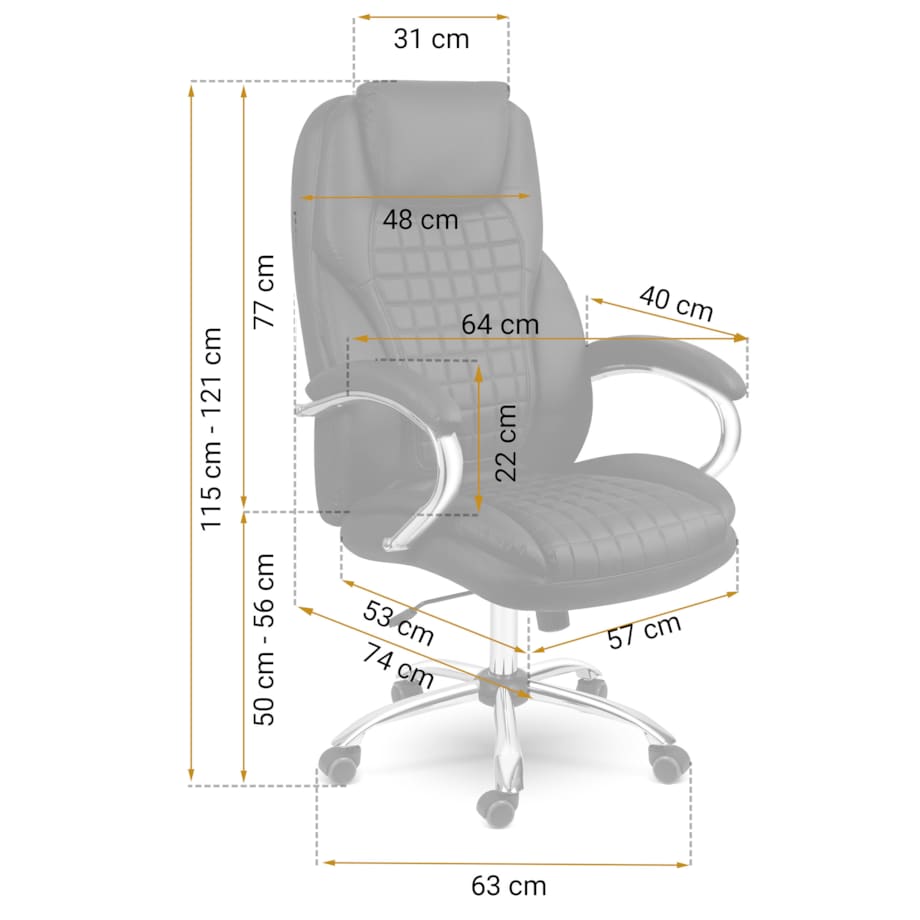 Fotel biurowy gabinetowy krzesło biurowe Sofotel Batory
