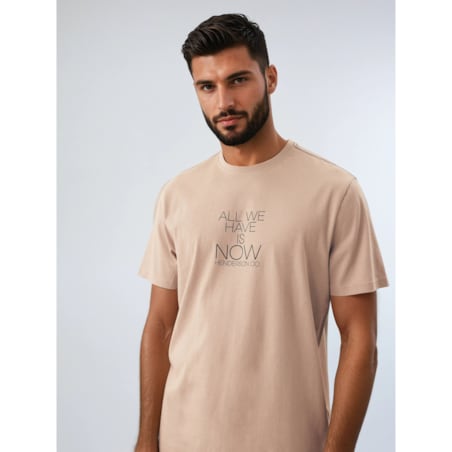 Piżama Dreamber 42632-02X Beżowo-Niebieski, XL