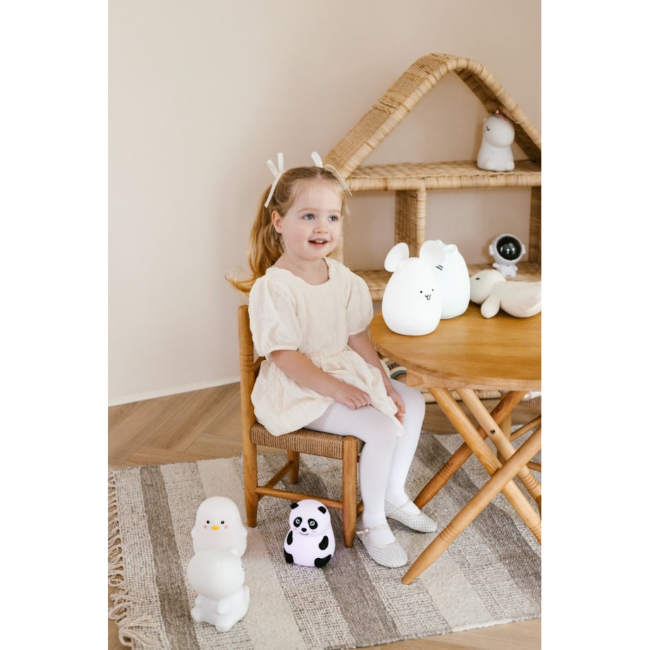 Innogio GIOpanda silikonowa lampka nocna dotykowa dla dzieci LED 8 kolorów ładowana