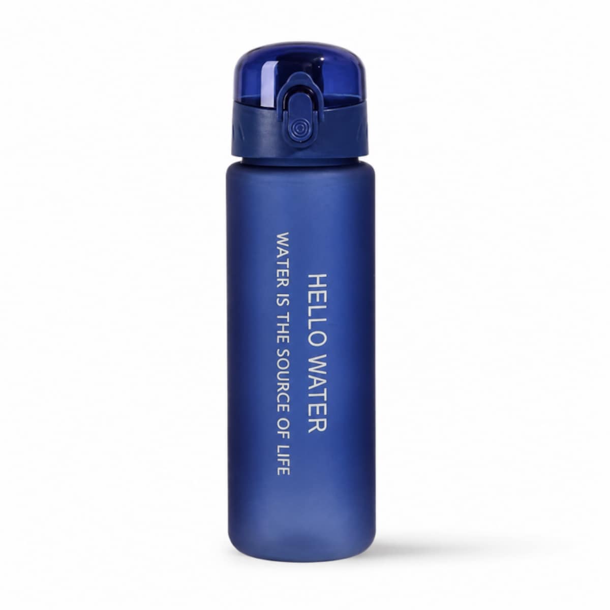 Butelka na wodę, sportowy bidon HELLO WATER 600ML niebieski BD68