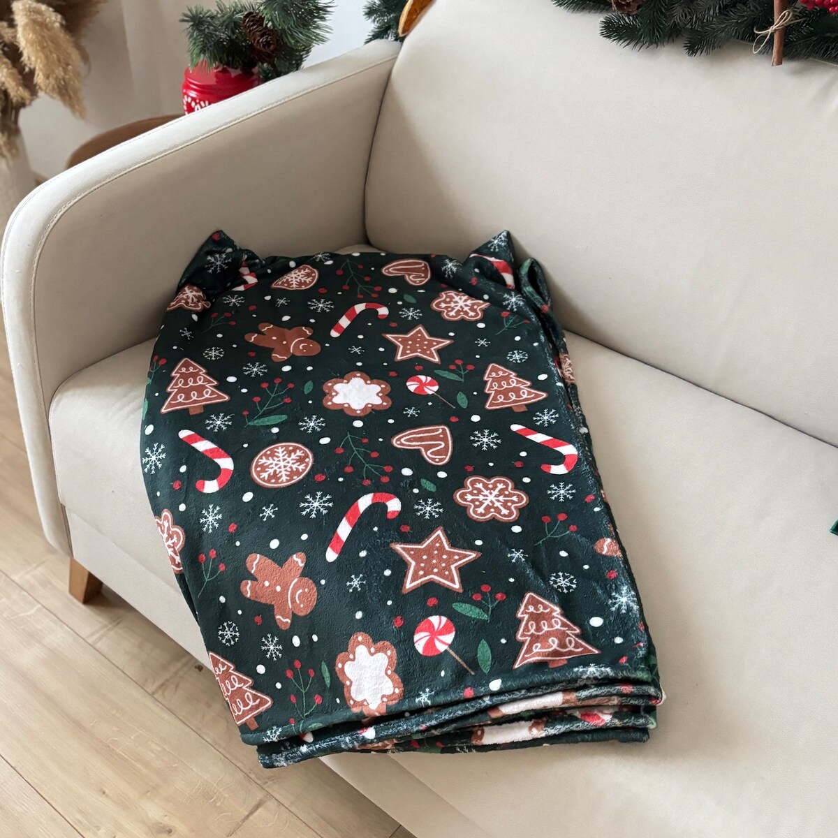 Koc świąteczny wzór Pierniczki