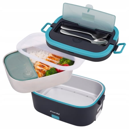 Elektryczny lunch box samochodowy DO AUTA 1.5L + torba termiczna KAMILLE