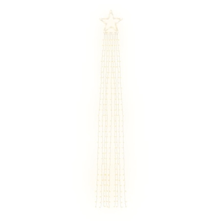 vidaXL Lampki choinkowe, 320 LED, ciepłe białe światło, 375 cm