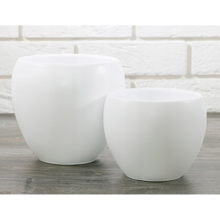 DONICA LEON ceramiczna biała śr. 16cm