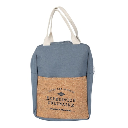 TORBA NA LUNCH Refreshing Cork 5L niebieska termoizolacyjna
