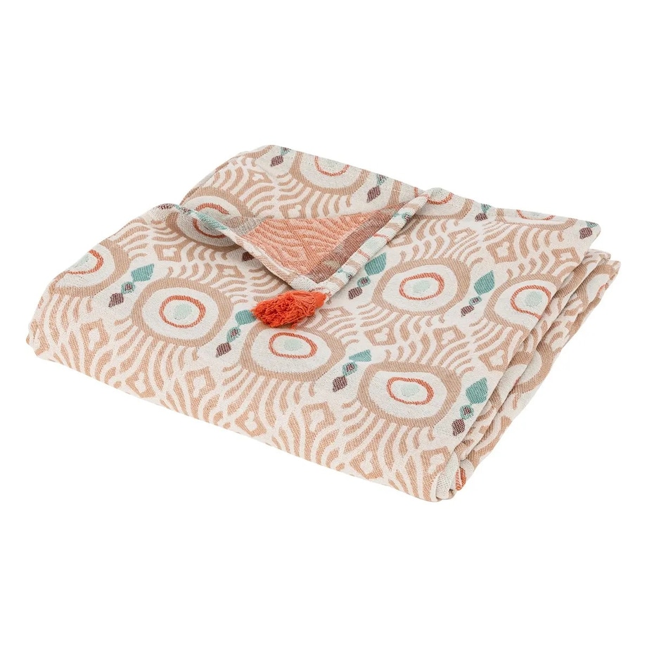 Narzuta żakardowa, multikolorowa Ikat 130x170 cm