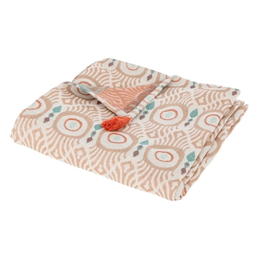 Narzuta żakardowa, multikolorowa Ikat 130x170 cm