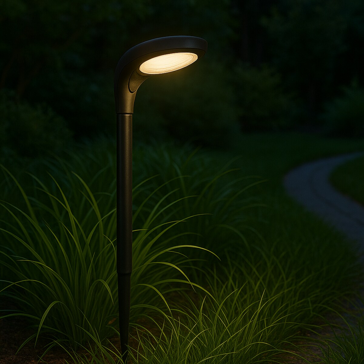 Lampa Solarna 12 Led Do Ogrodu Wbijana Dekoracja Ogrodowa Czujnik Zmierzchu