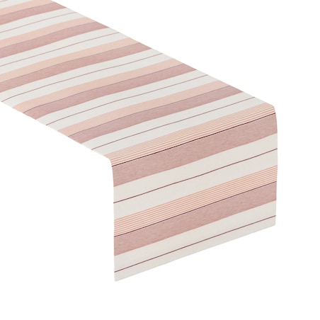 Bieżnik prostokątny 40x130 czerwone pasy