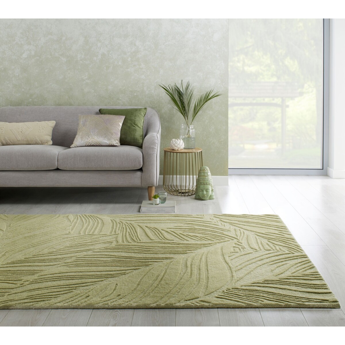 Dywan Wełniany Solace Lino Leaf Sage 60x230