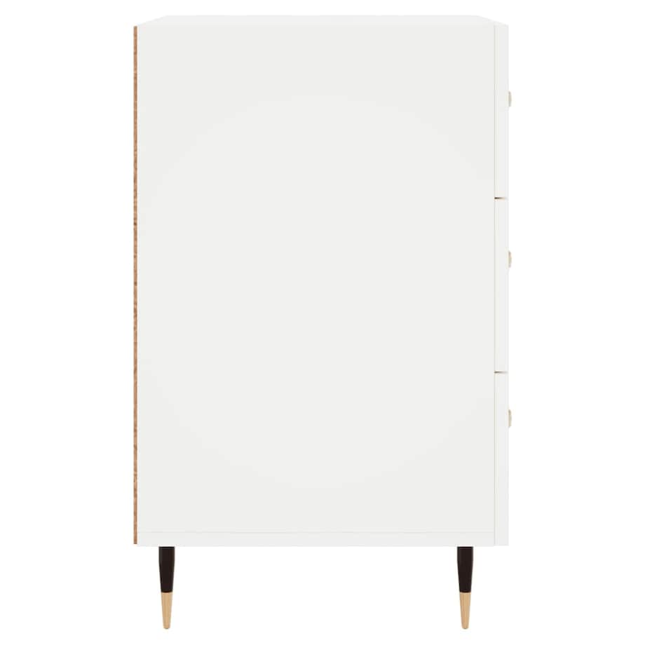 vidaXL Szafka nocna, biała, 40x40x66 cm, materiał drewnopochodny