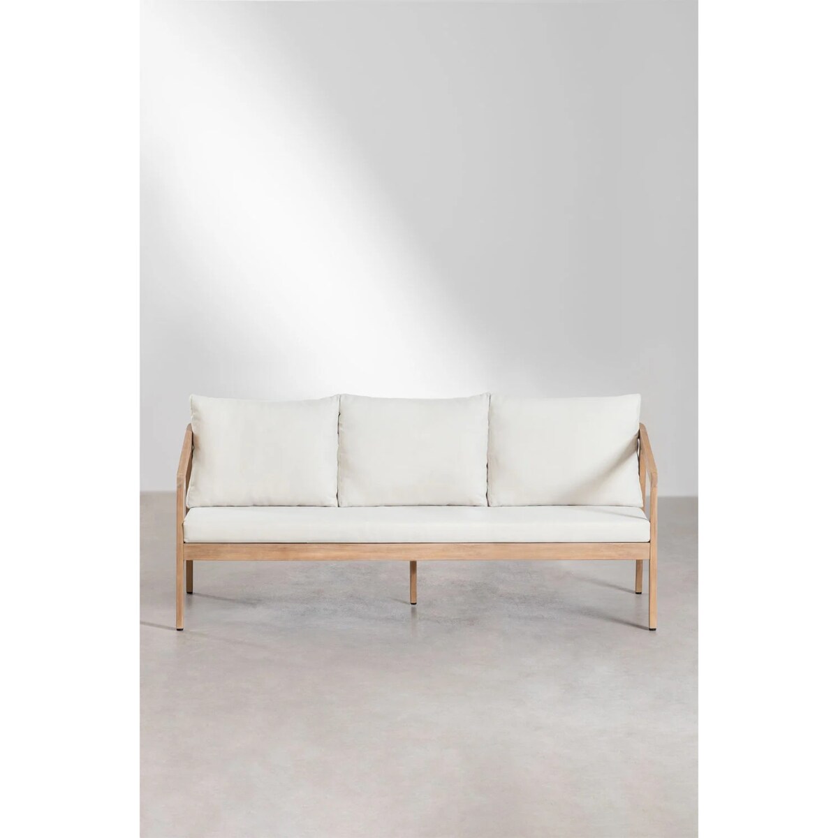 Zestaw ogrodowy: sofa, 2 fotele i stolik z drewna akacjowego Kaela