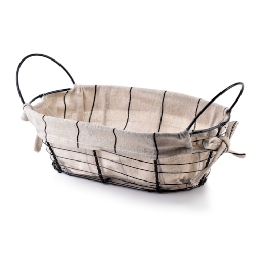 WILL koszyk metalowy 25x15x8/28x15x11,5cm czarny