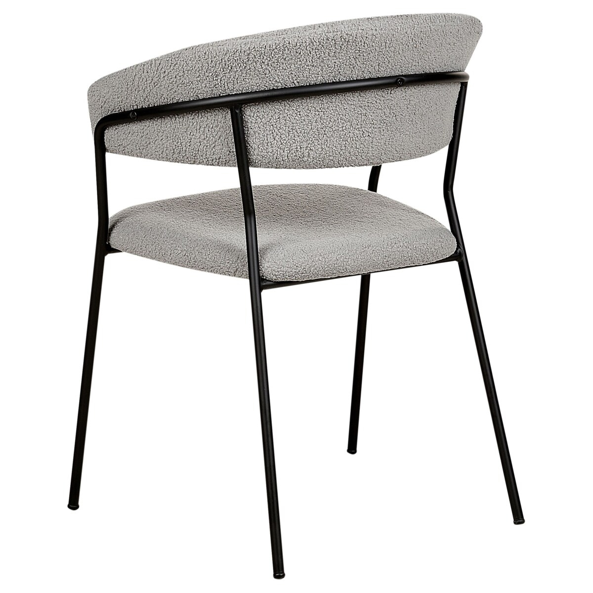 Zestaw 2 krzeseł do jadalni boucle szare MARIPOSA