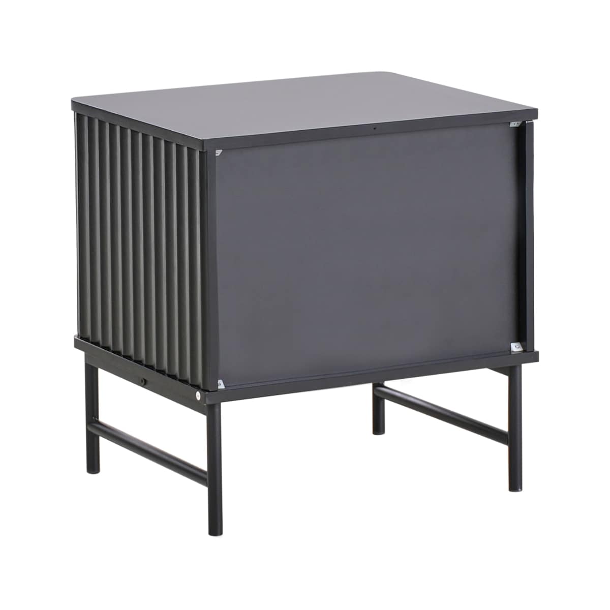 Szafka nocna 2 szuflady GLASTONBURY Czarny