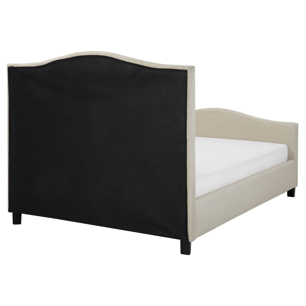 Łóżko tapicerowane 160 x 200 cm beżowe AUREL