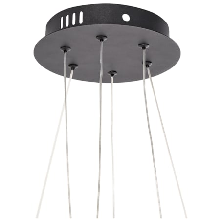 Lampa wisząca LED metalowa czarna KANDRA