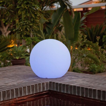 Stojąca lampa na taras Buly LUMBL060SSNW King Home LED 1W 3000-6500K IP65 biała