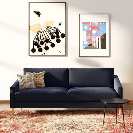 Karoto sofa 3 osobowa Granatowa