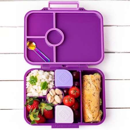 LEKKABOX CLASSIC śniadaniówka z przegródkami, Lilac