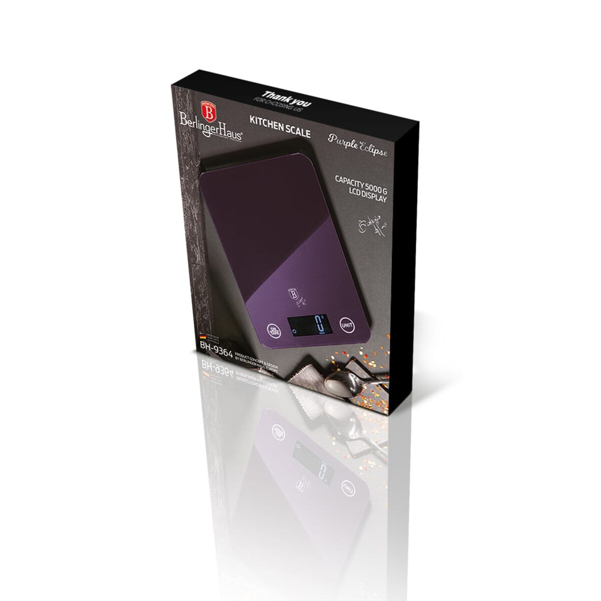 Waga kuchenna ultra-slim BERLINGER HAUS Purple Eclipse