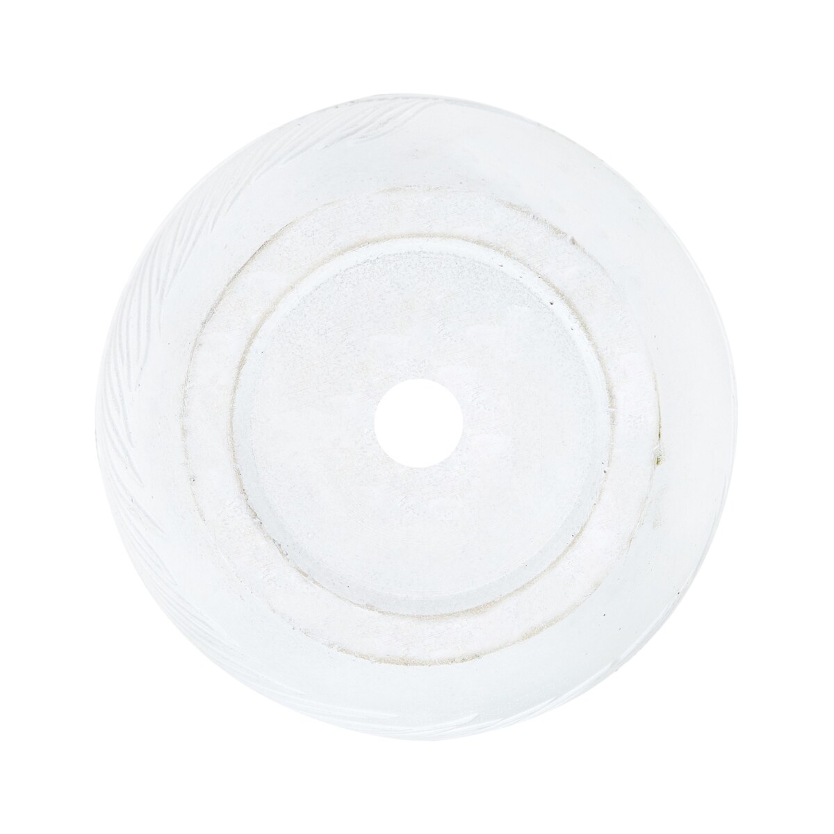 Doniczka okrągła 35 x 35 x 33 cm złamana biel FTERO