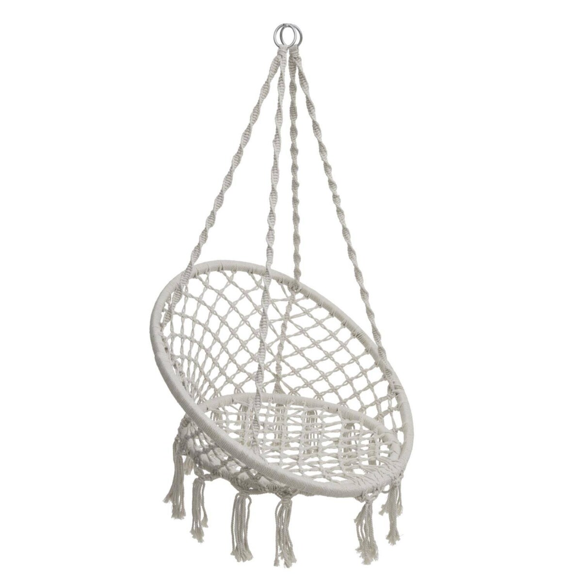 Fotel ogrodowy boho Plumaya, Ø 60 cm