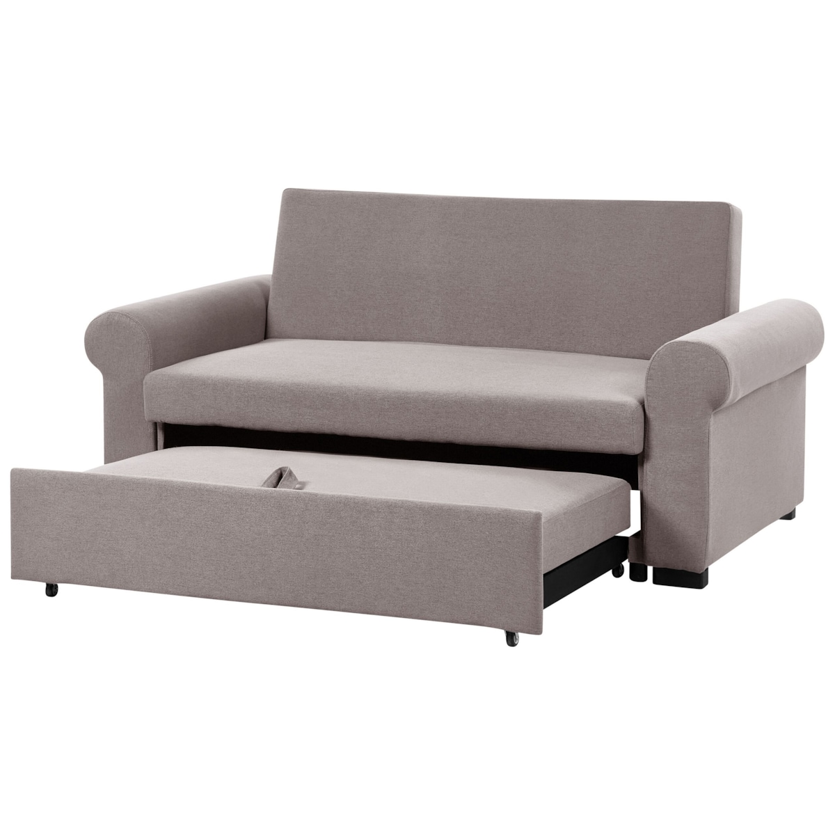 Sofa rozkładana brązowa SILDA
