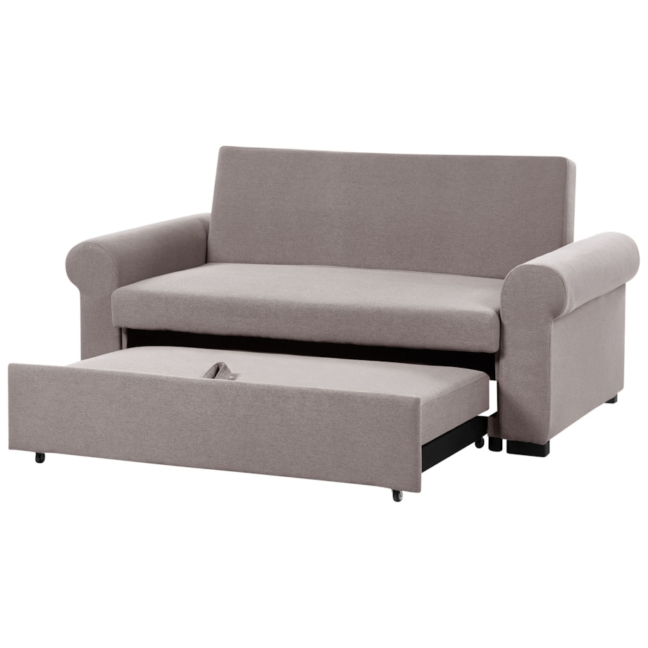 Sofa rozkładana brązowa SILDA