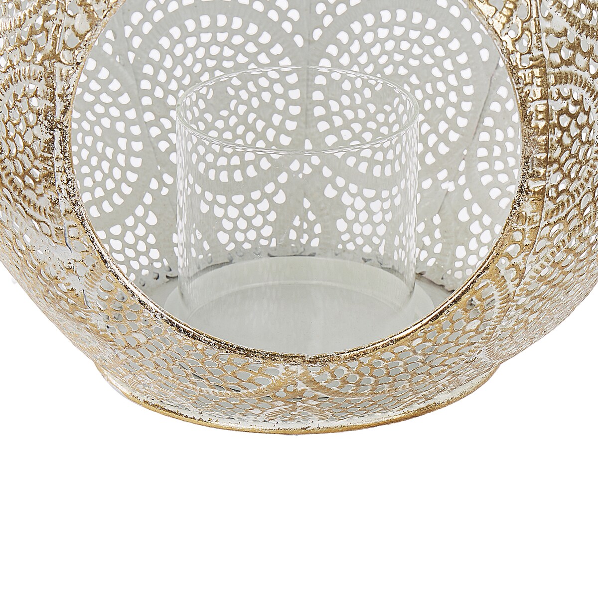 Lampion LAESO Metal 33 cm Złoty