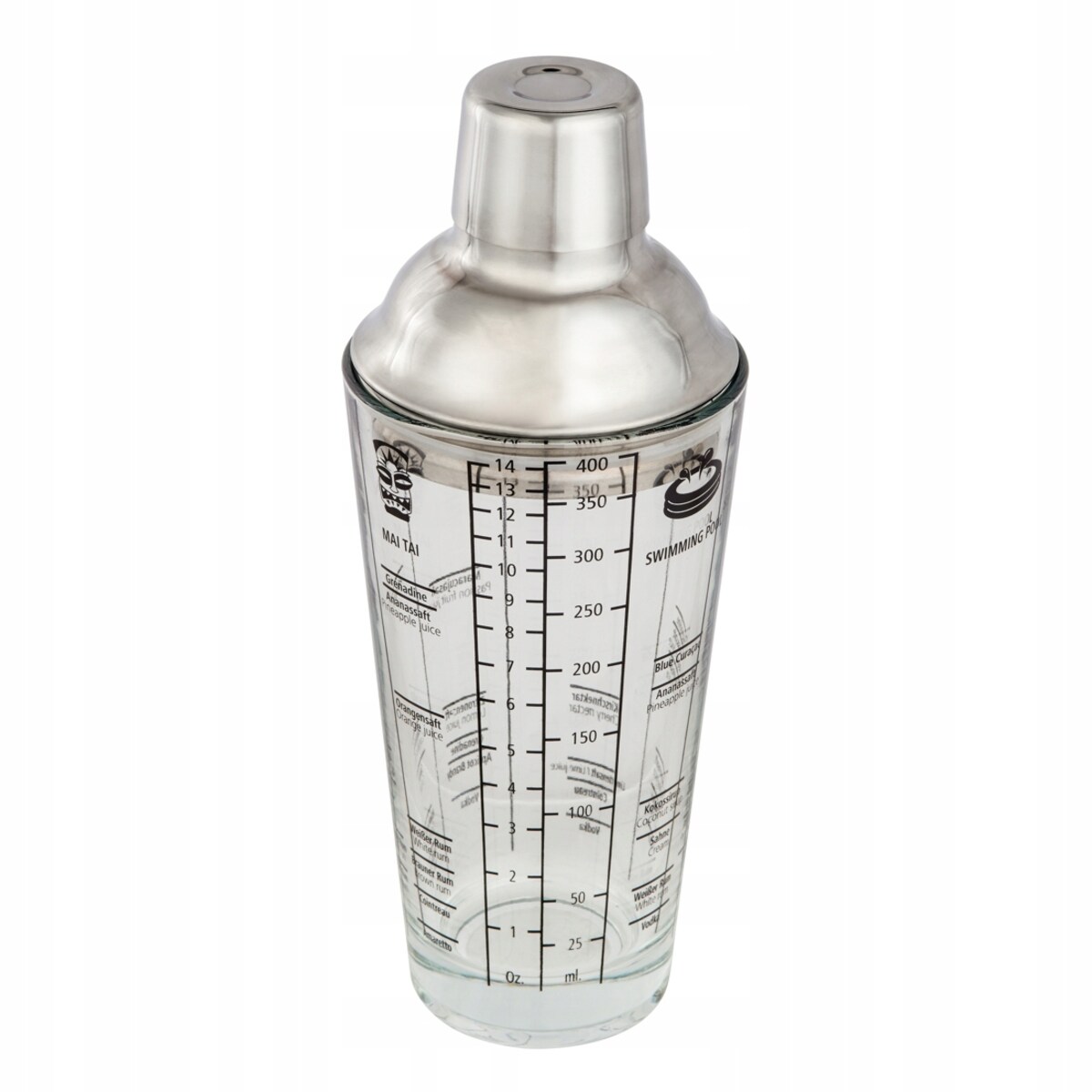 XAVAX Shaker do drinków koktajli szklany 400ml