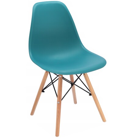 Krzesło skandynawskie plastikowe EVA morskie